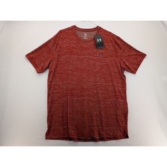 NWT Under Armour Men's UA Vanish Energy Printed Short Sleeve in Orange sz Large - Picture 1 of 8